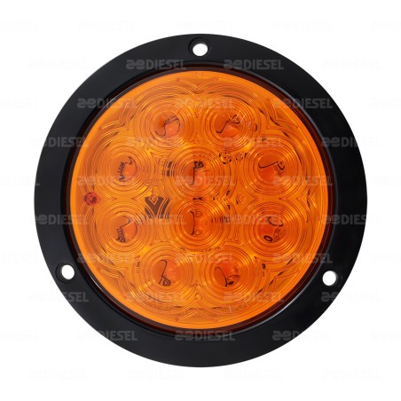PLAFÓN 12/24V 4"10LED ÁMBAR ALTA/BAJA