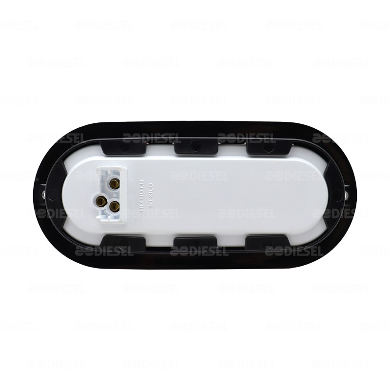 PLAFÓN 12/24V 10 LED OVALADO BLANCO NEGRO ALTA/BAJA/FIJA