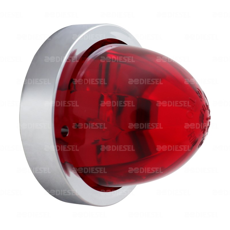 PLAFÓN 12/24V ZEPELIN ROJO ESTROBO TIPO ESTRELLA