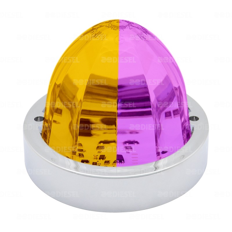 PLAFÓN 12/24V ZEPELIN ÁMBAR/ROSA TIPO ESTRELLA