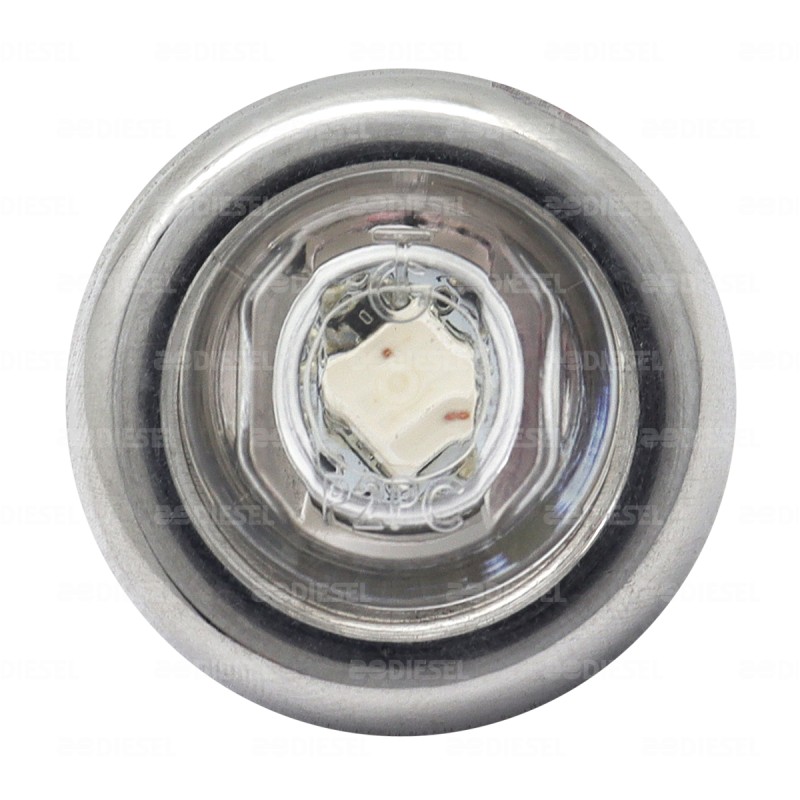 PILOTO 12/24V 3/4" 1 LED CIAN CROMADO