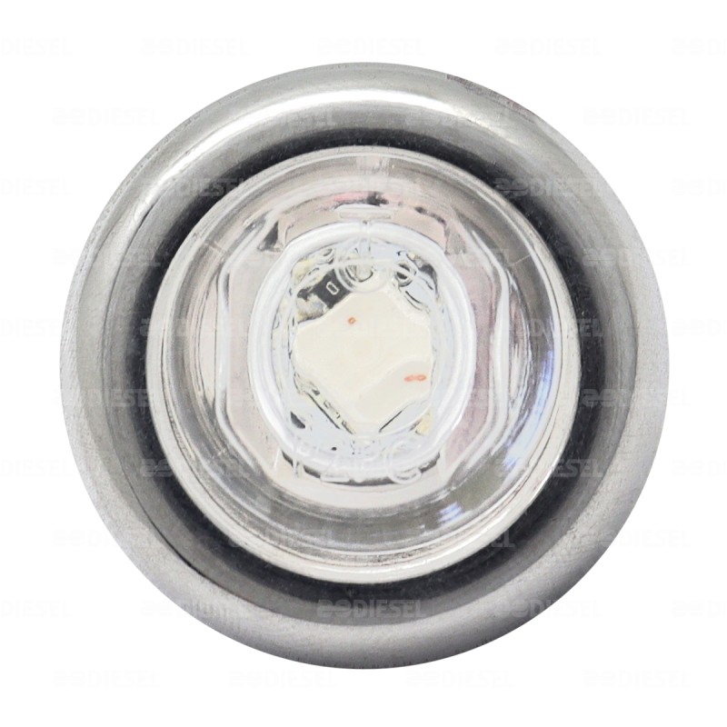 PILOTO 12/24V 3/4" 3 LED BLANCO CROMADO