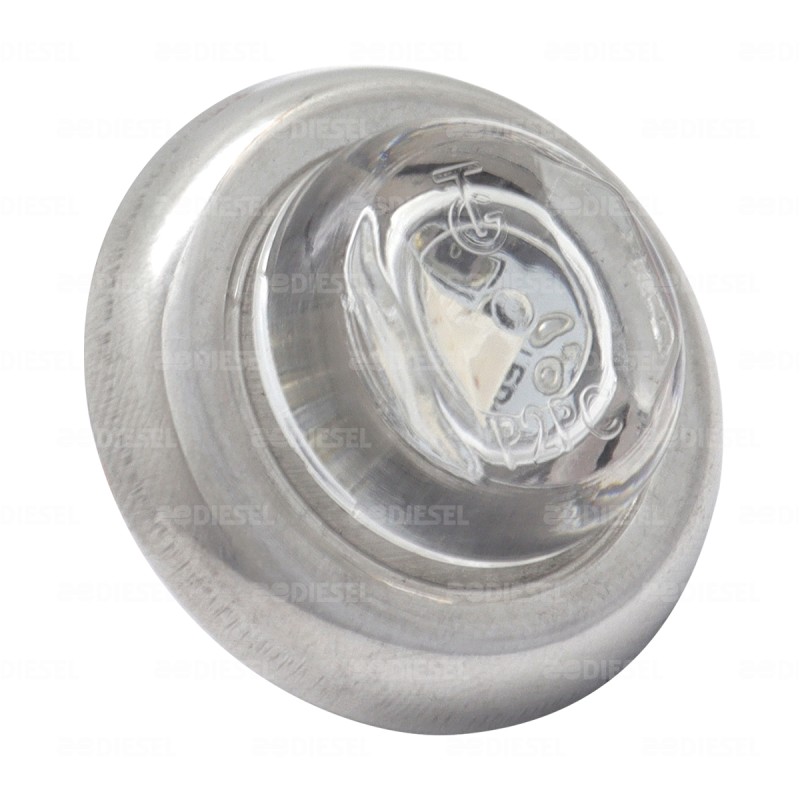 PILOTO 12/24V 3/4" 3 LED AZUL CROMADO