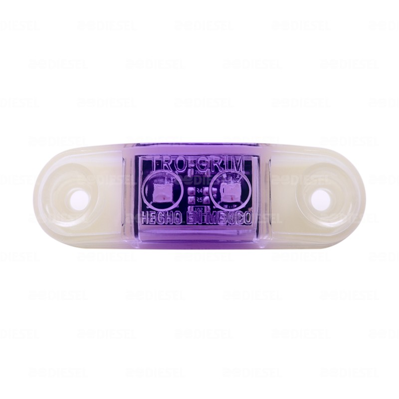 PLAFÓN 12/24V 2LED MORADO LATERAL AYCO