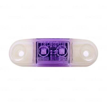 PLAFÓN 12/24V 2LED MORADO LATERAL AYCO