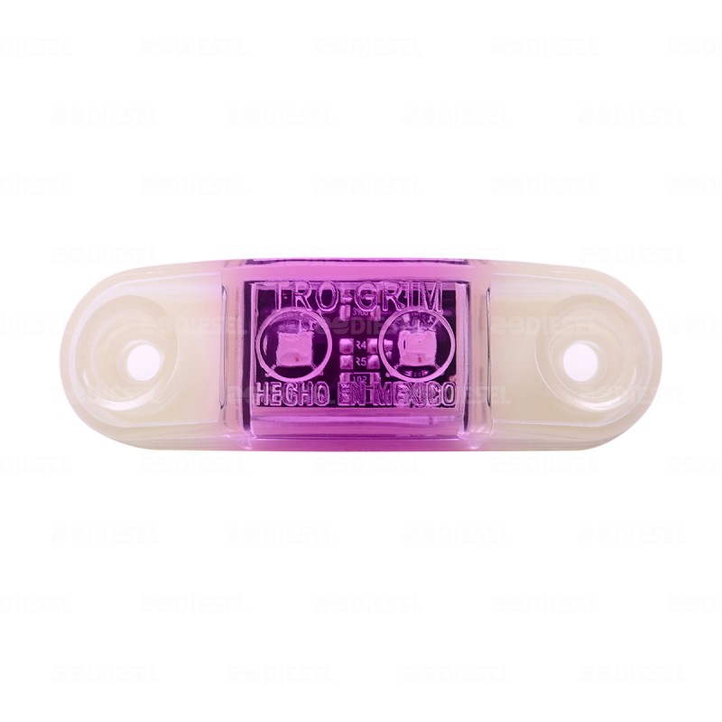 PLAFÓN 12/24V 2LED ROSA LATERAL AYCO