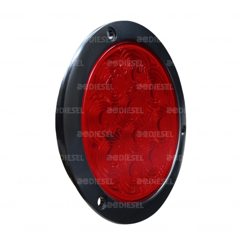 PLAFÓN 12/24V 4"10 LED ROJO ALTA/BAJA