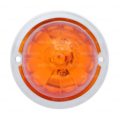 PLAFÓN 12/24V PUNTA ZEPELIN CROMADO ÁMBAR FIJA