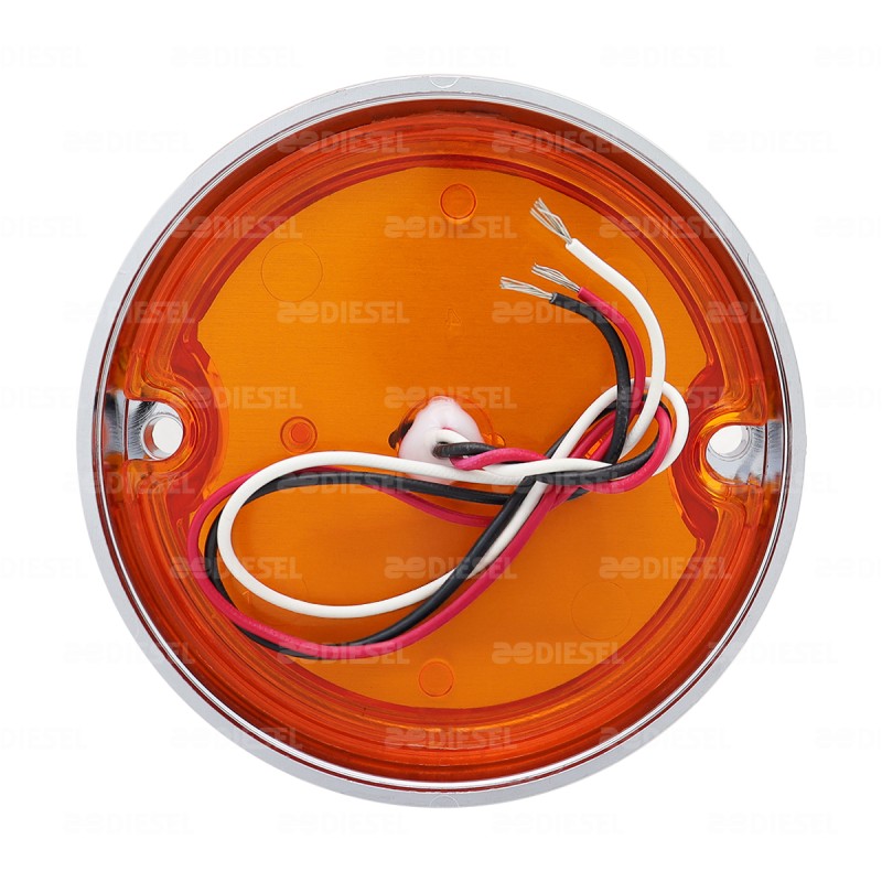 PLAFÓN 12/24V PUNTA ZEPELIN CROMADO ÁMBAR FIJA