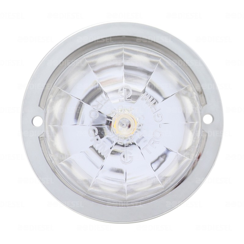 PLAFÓN 12/24V PUNTA ZEPELIN CROMADO COLORES ESTROBO