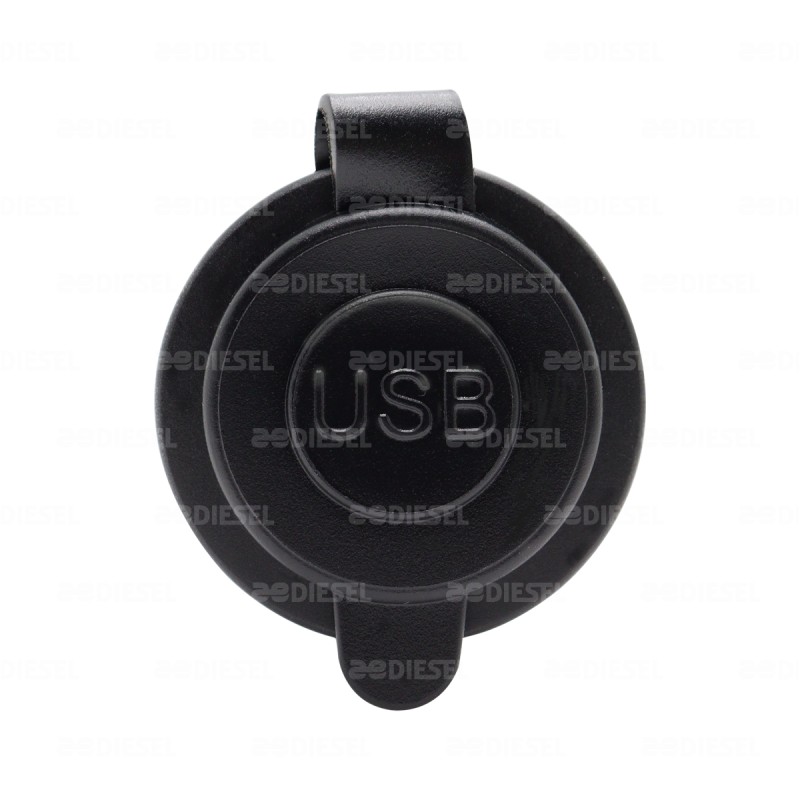 ADAPTADOR USB 2PTO A+C 12/24V C/LUZ AZUL