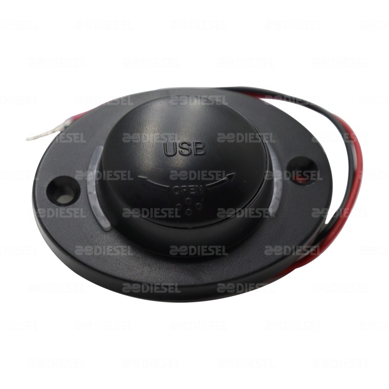 ADAPTADOR USB PLANO 2PTO 12/24V