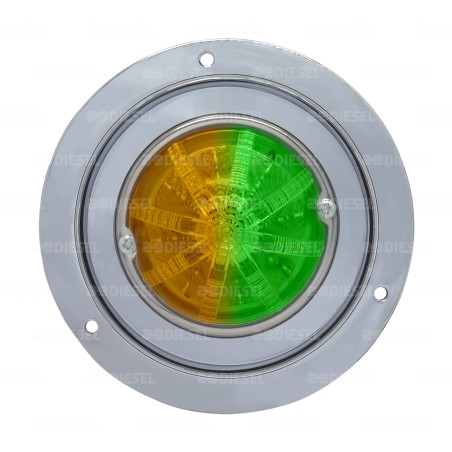 PLAFÓN 12/24V LED ZEPELIN ÁMBAR/VERDE