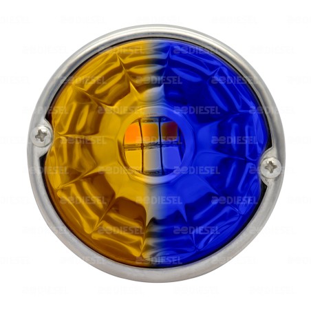 PLAFÓN 12/24V LED ZEPELIN VIDRIO AM/AZUL