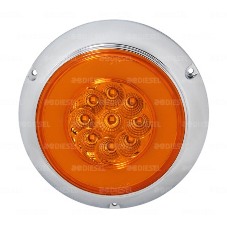 PLAFÓN 10V/30V LED NEÓN ÁMBAR 4" STROBO