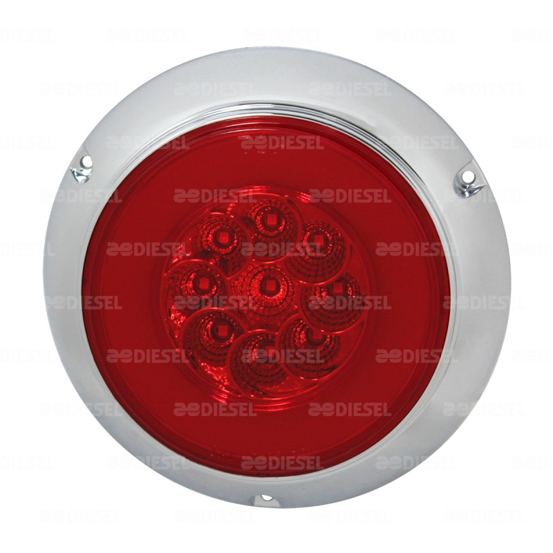 PLAFÓN 10V/30V LED NEÓN ROJO 4" STROBO