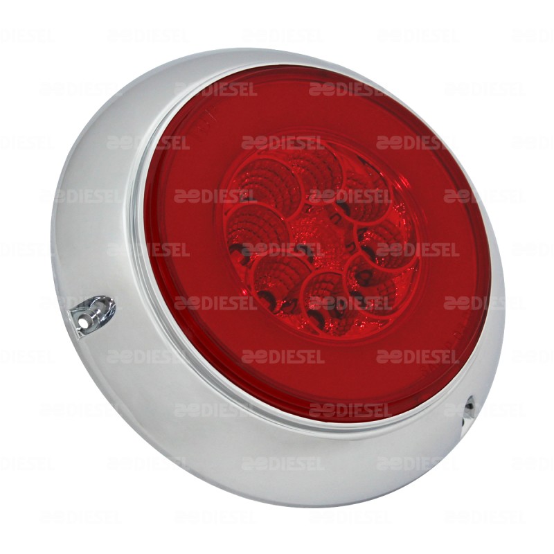 PLAFÓN 10V/30V LED NEÓN ROJO 4" STROBO