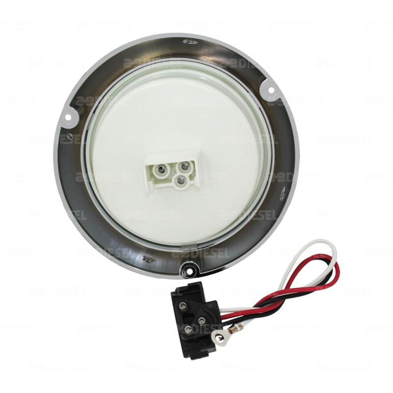 PLAFÓN 10V/30V LED NEÓN ROJO 4" STROBO