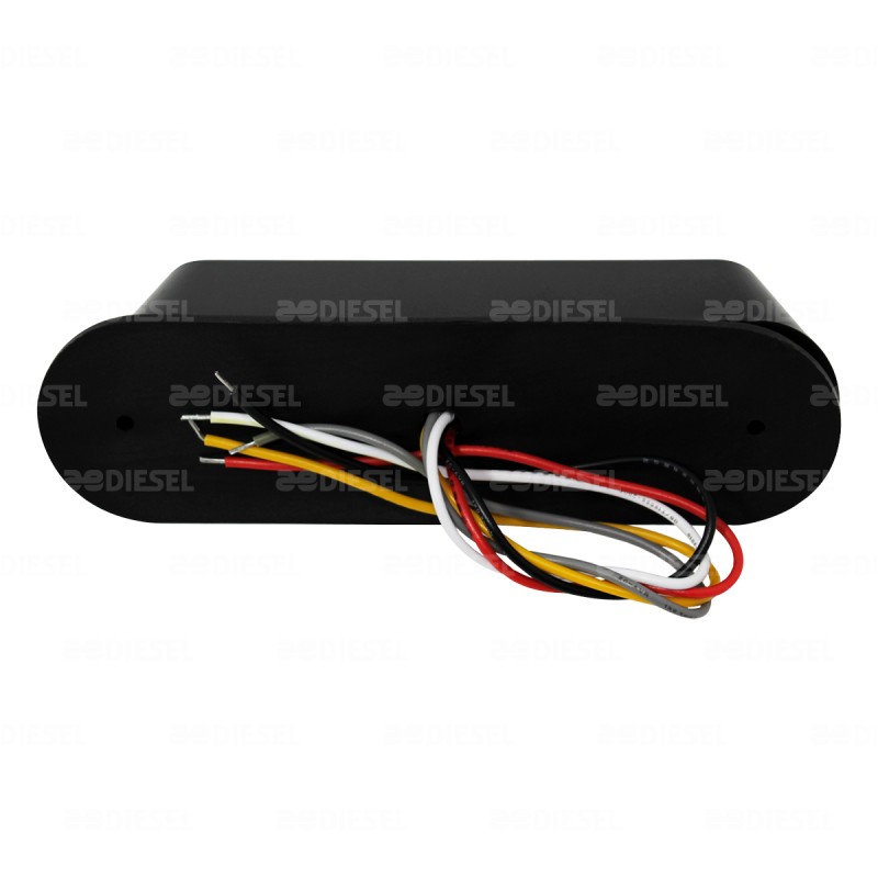 PLAFÓN 10V/30V LED STROBO ÁMBAR MICA BLANCO