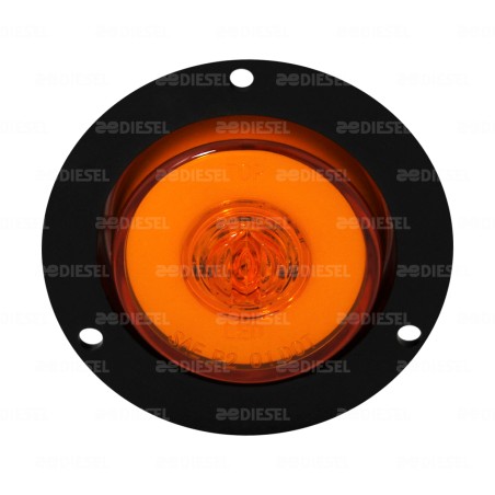 PLAFÓN 10V/30V LED NEÓN ÁMBAR 2" BISEL NEGRO