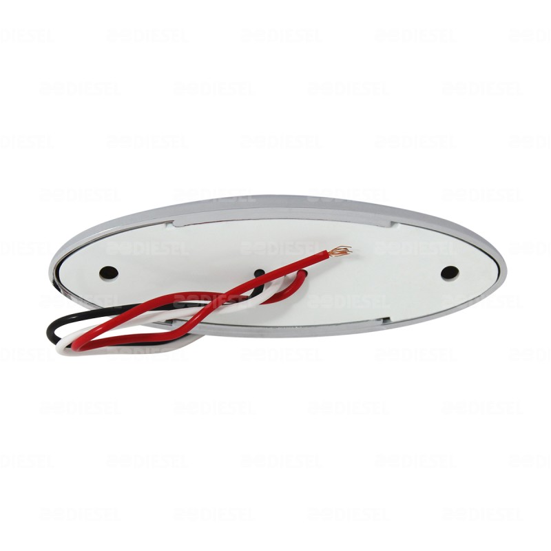 PLAFÓN 10V/30V LED LATERAL NEÓN ÁMBAR B CROMADO