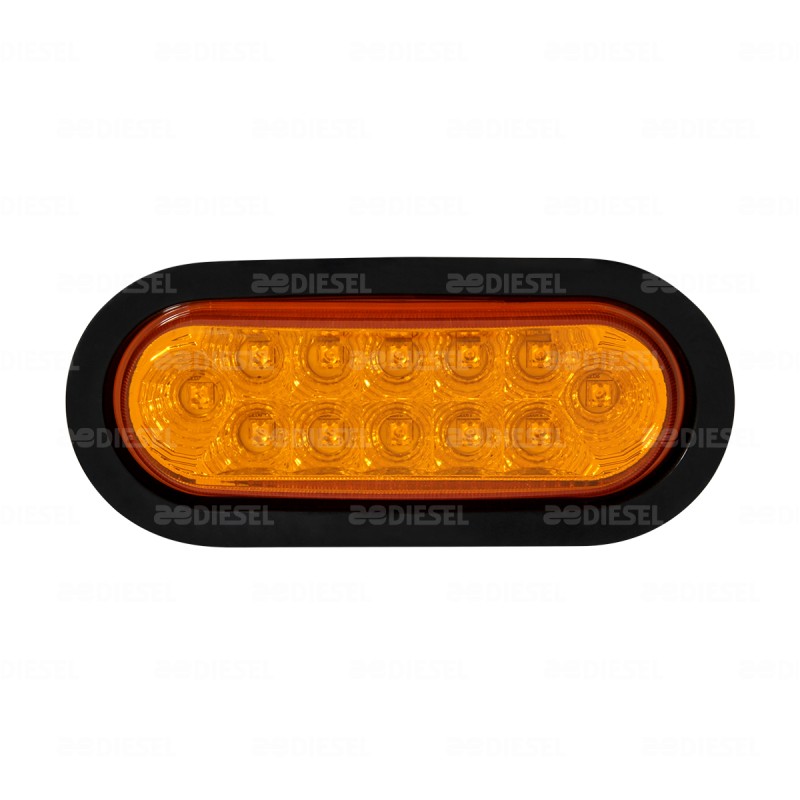 PLAFÓN 10V/30V LED ÁMBAR OVALADO GOMA 2 FUNCIONES
