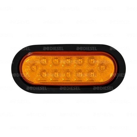 PLAFÓN 10V/30V LED ÁMBAR OVALADO GOMA 2 FUNCIONES