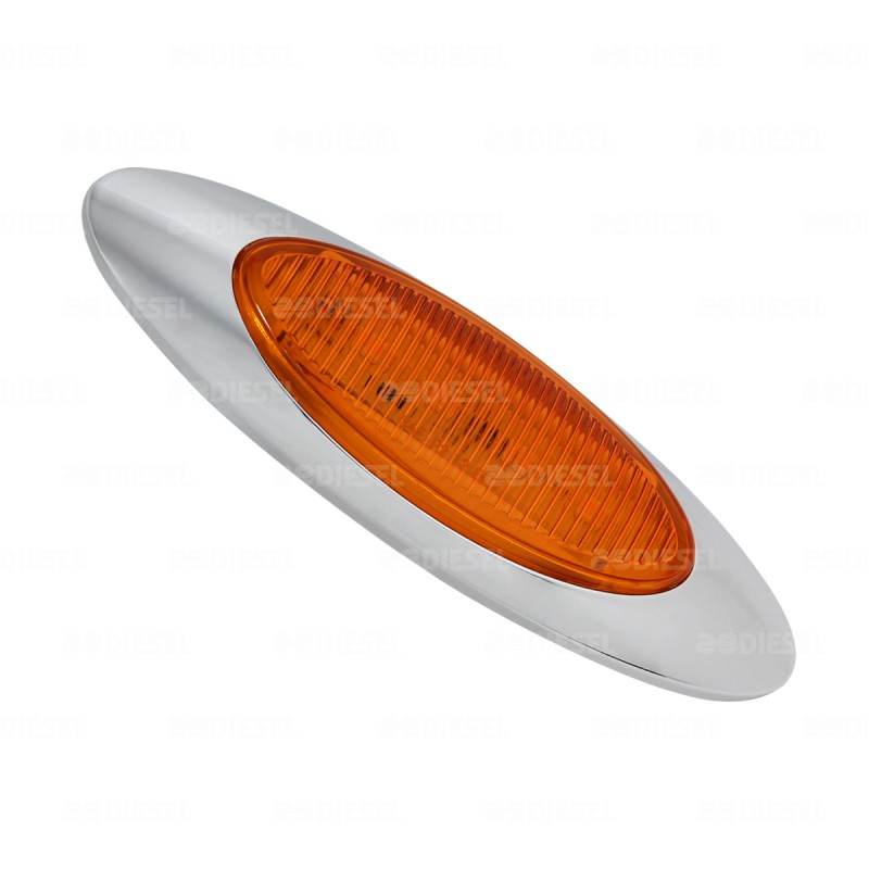 PLAFÓN 10V/30V LED ÁMBAR OVALADO 1 FUNCIÓN