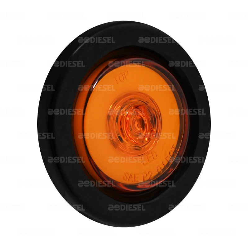 PLAFÓN 10V/30V LED NEÓN ÁMBAR 2" GOMA