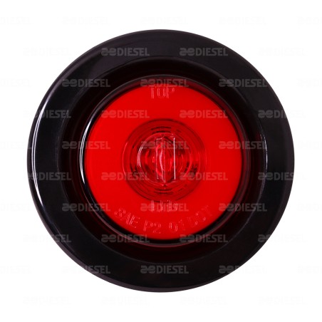 PLAFÓN 10V/30V LED NEÓN ROJO 2" GOMA