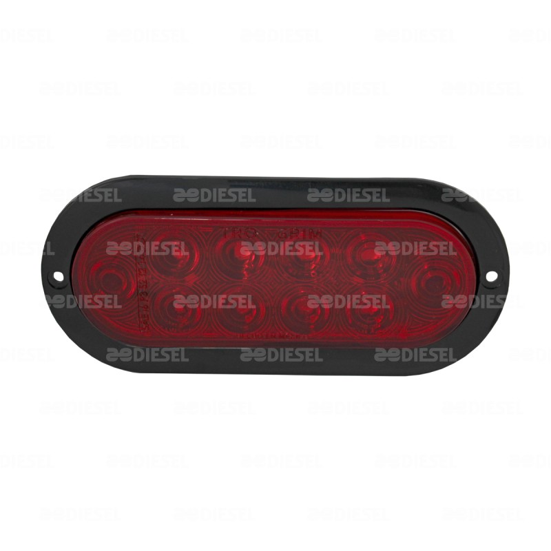 PLAFÓN 12/24V 10 LED OVALADO ROJO NEGRO ALTA/BAJA/FIJA