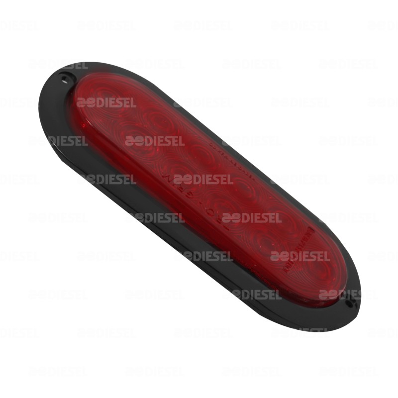 PLAFÓN 12/24V 10 LED OVALADO ROJO NEGRO ALTA/BAJA/FIJA