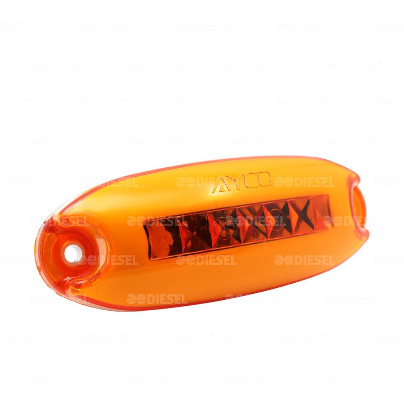PLAFÓN 12/24V 5 LEDS LATERAL ÁMBAR NEÓN FIJA AYCO