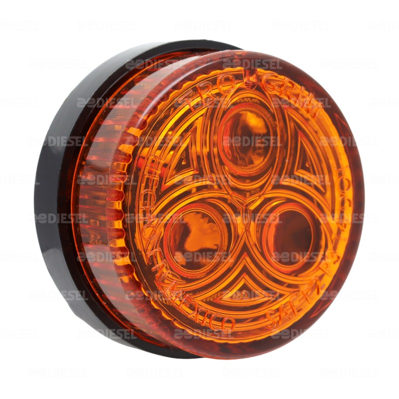 PLAFÓN 12/24V 3 LED 2" ÁMBAR TORNILLO FIJA NVO AYCO