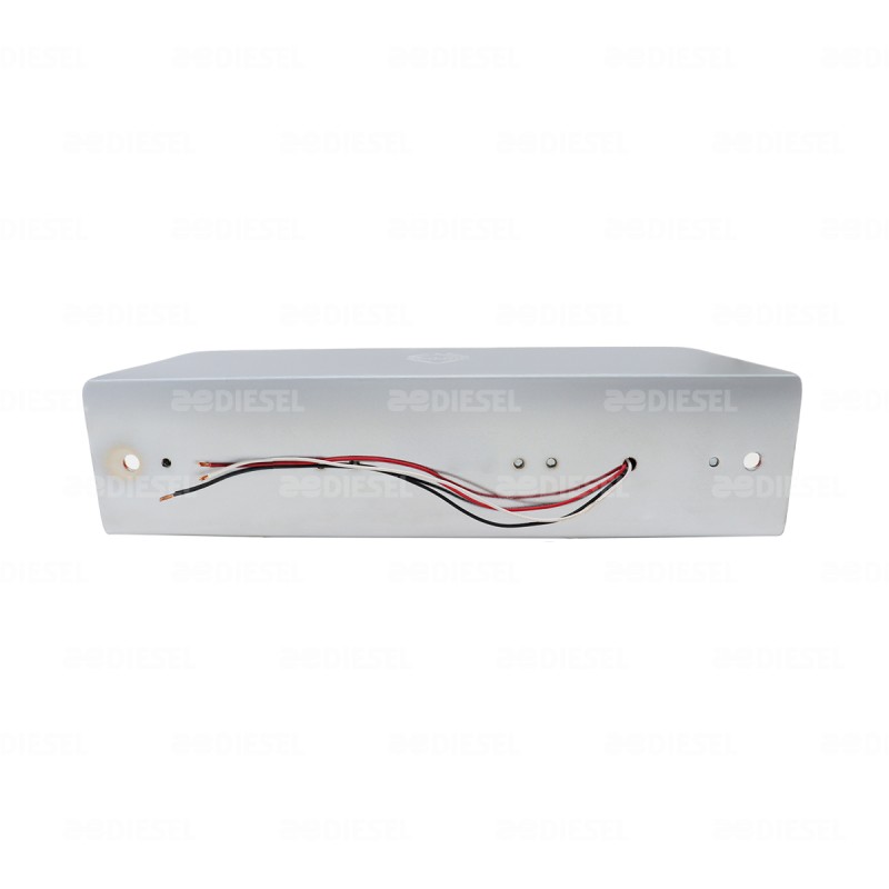 PLAFÓN 12/24V 60 LED BLINDADO ROJO CROMADO ESTROBO