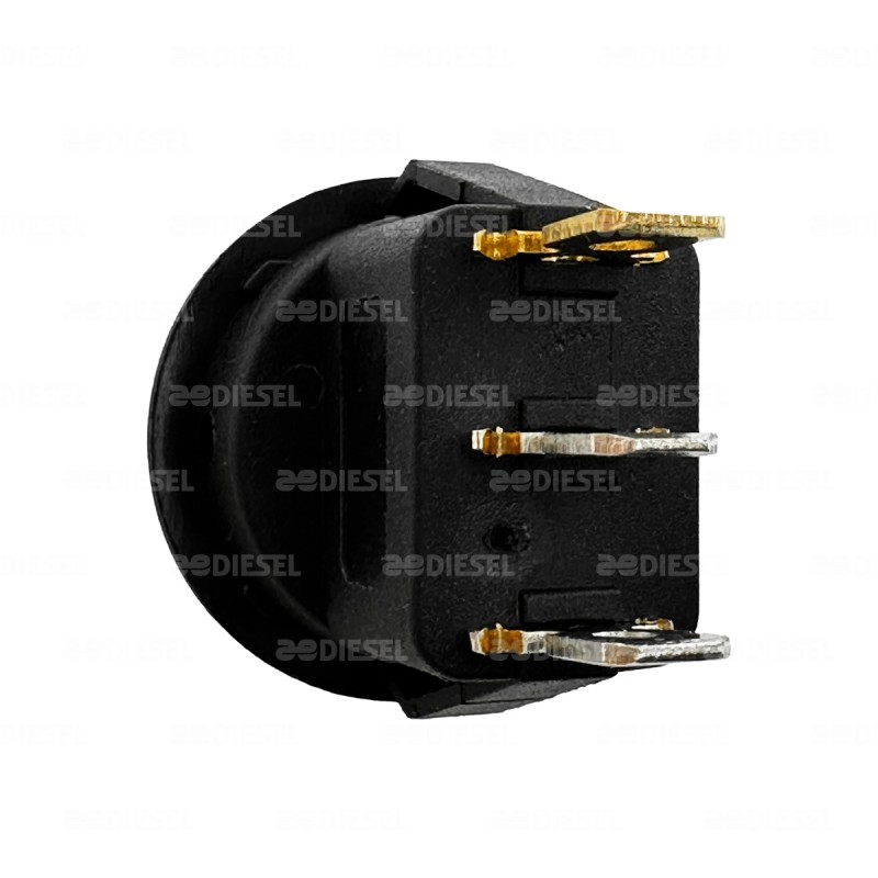 INTERRUPTOR 1 PASO REDONDO ROJO CON PILOTO