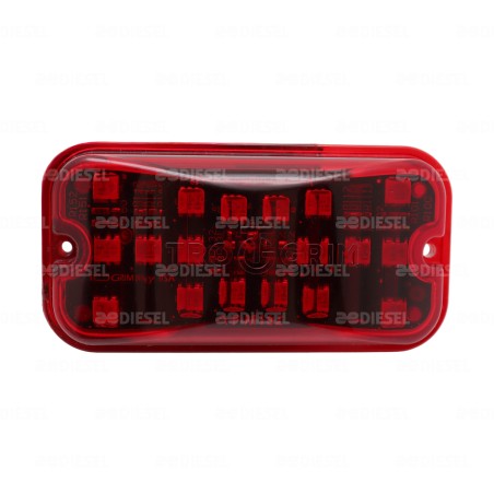 PLAFÓN 12/24V 18 LED LATERAL ROJO ESTROBO