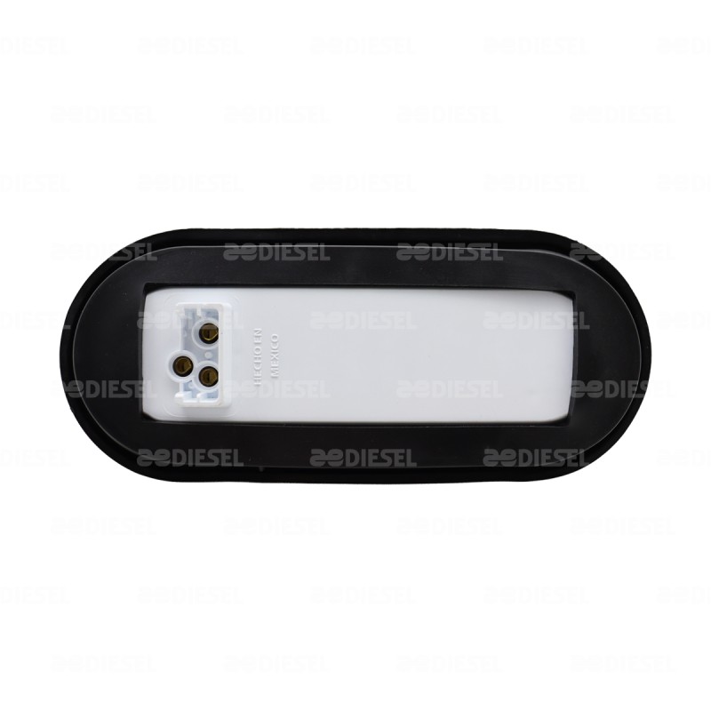 PLAFÓN 12V 9 LED OVALADO ROJO GOMA ALTA/BAJA