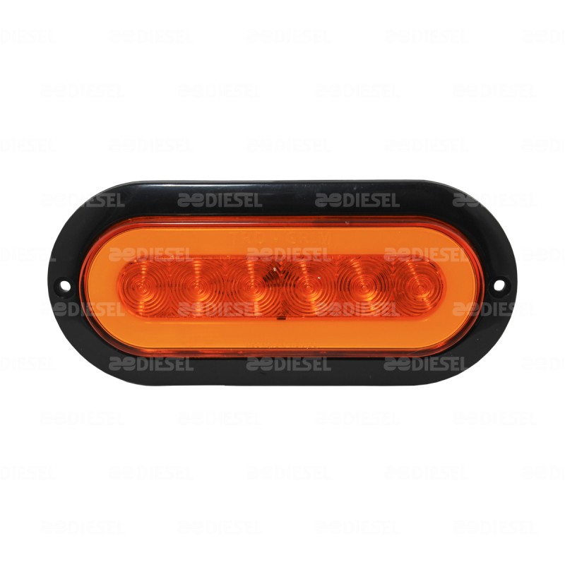 PLAFÓN 12/24V 6 LED OVALADO ÁMBAR NEÓN NEGRO ALTA/BAJA/FIJA