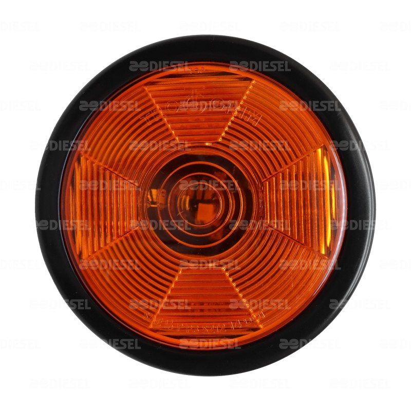 PLAFÓN 12V 1 LED 4" ÁMBAR GOMA ALTA/BAJA/FIJA