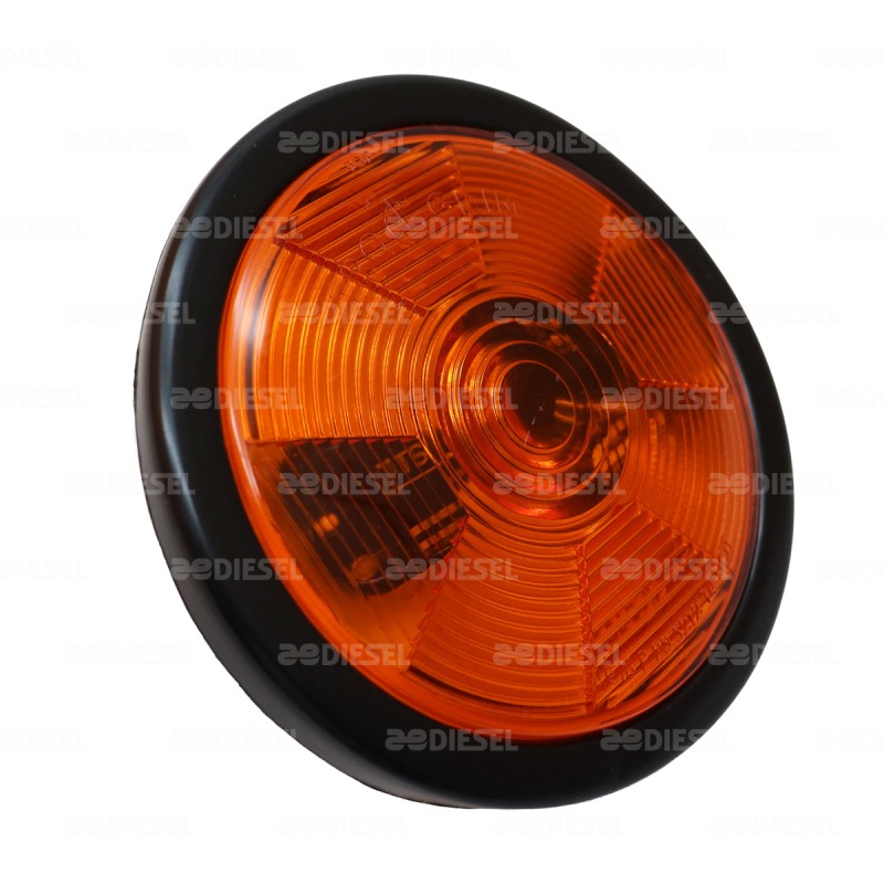 PLAFÓN 12V 1 LED 4" ÁMBAR GOMA ALTA/BAJA/FIJA