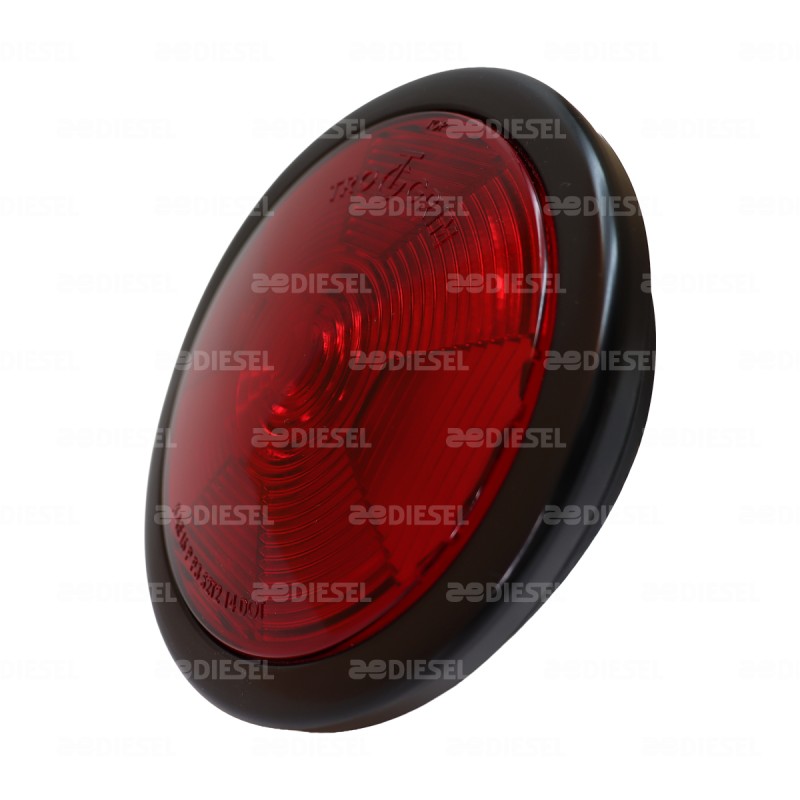 PLAFÓN 12V 1 LED 4" ROJO GOMA ALTA/BAJA/FIJA DESCONTINUADO