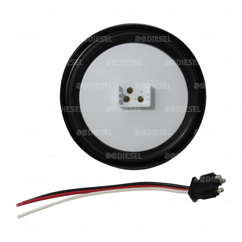 PLAFÓN 12V 1 LED 4" ROJO GOMA ALTA/BAJA/FIJA DESCONTINUADO