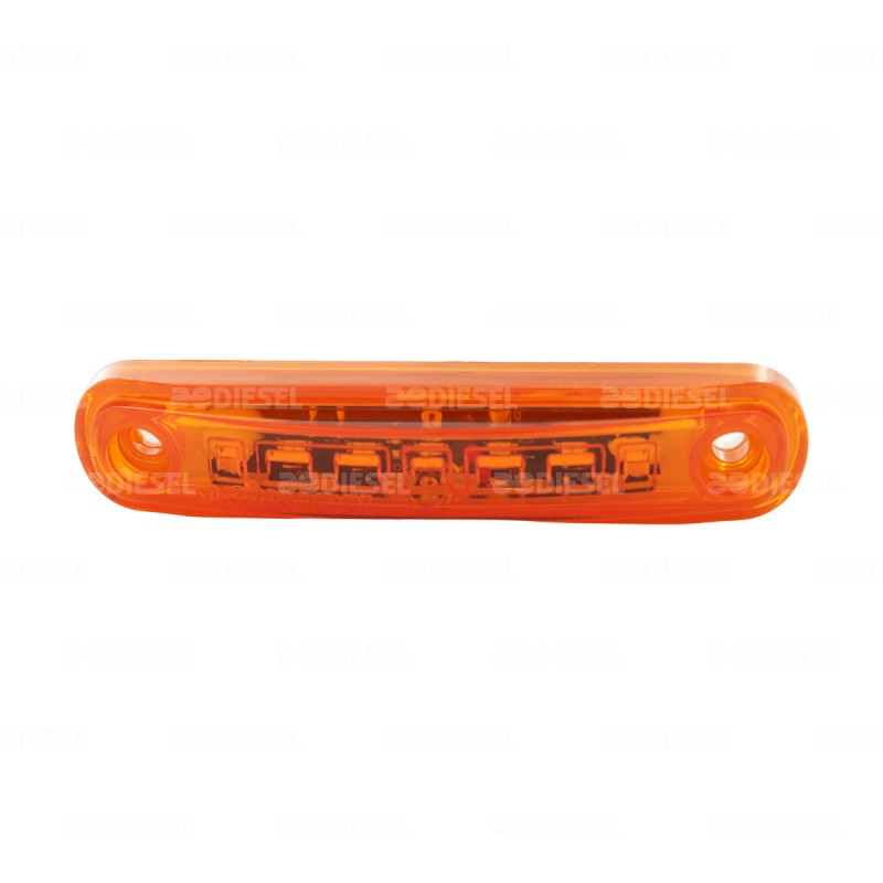 PLAFÓN 12/24V 5 LED ÁMBAR FIJA