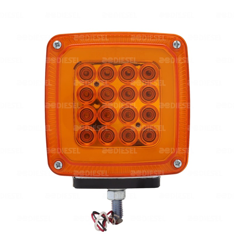 PLAFÓN 12/24V 35 LED DIRECCIONAL IZQUIERDO 1 TORNILLO FIJA/ESTROBO