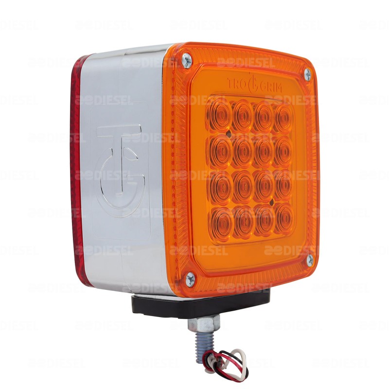 PLAFÓN 12/24V 35 LED DIRECCIONAL IZQUIERDO 1 TORNILLO FIJA/ESTROBO