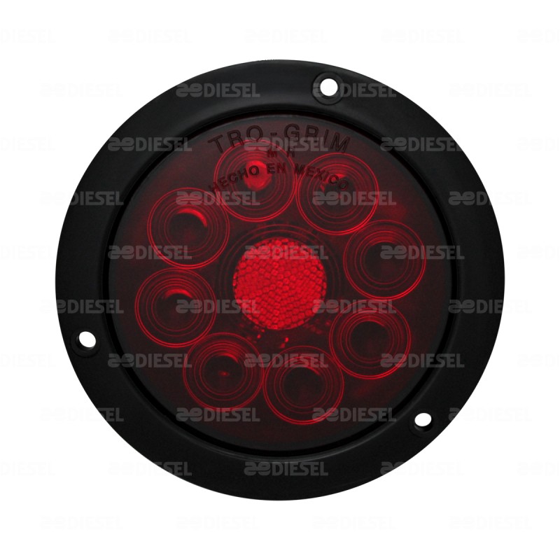 PLAFÓN 12/24V 8LED ROJO B/ NEG ESTRO DESCONTINUADO