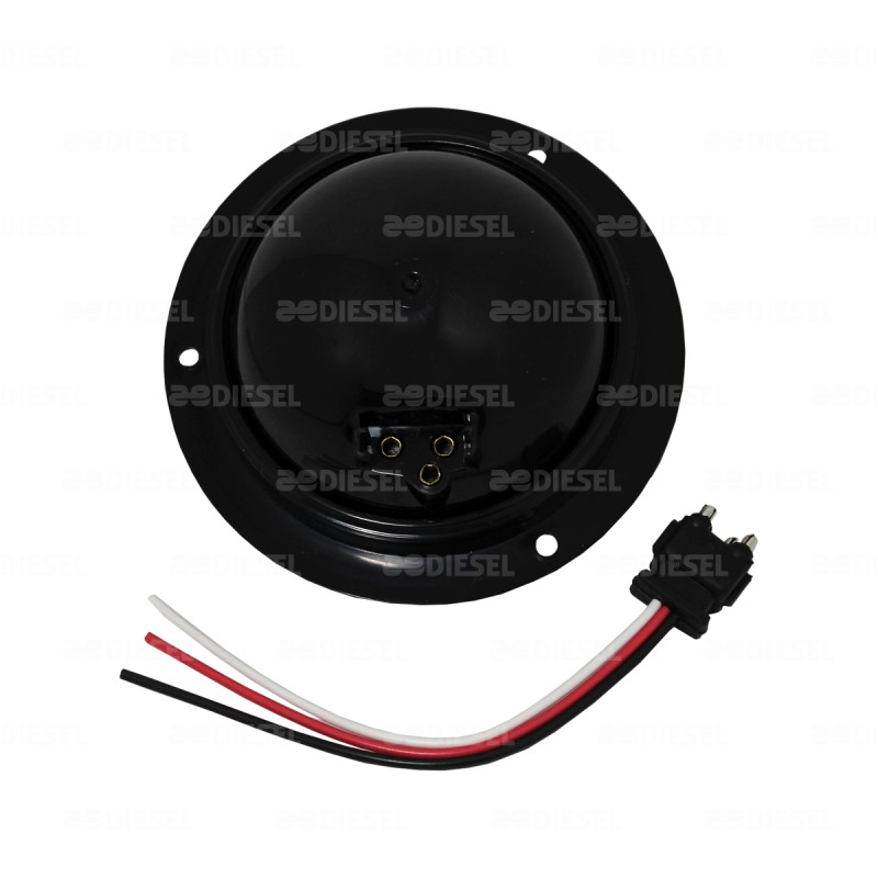 PLAFÓN 12/24V 8LED ROJO B/ NEG ESTRO DESCONTINUADO