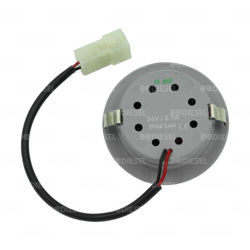 LÁMPARA 24V 18LED 55mm AZUL LUZ INTERIOR