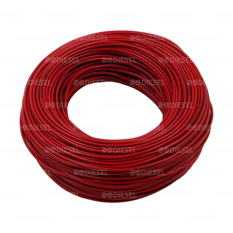 CABLE #18 PLASTICO FLEX ROLLO 100MT ROJO